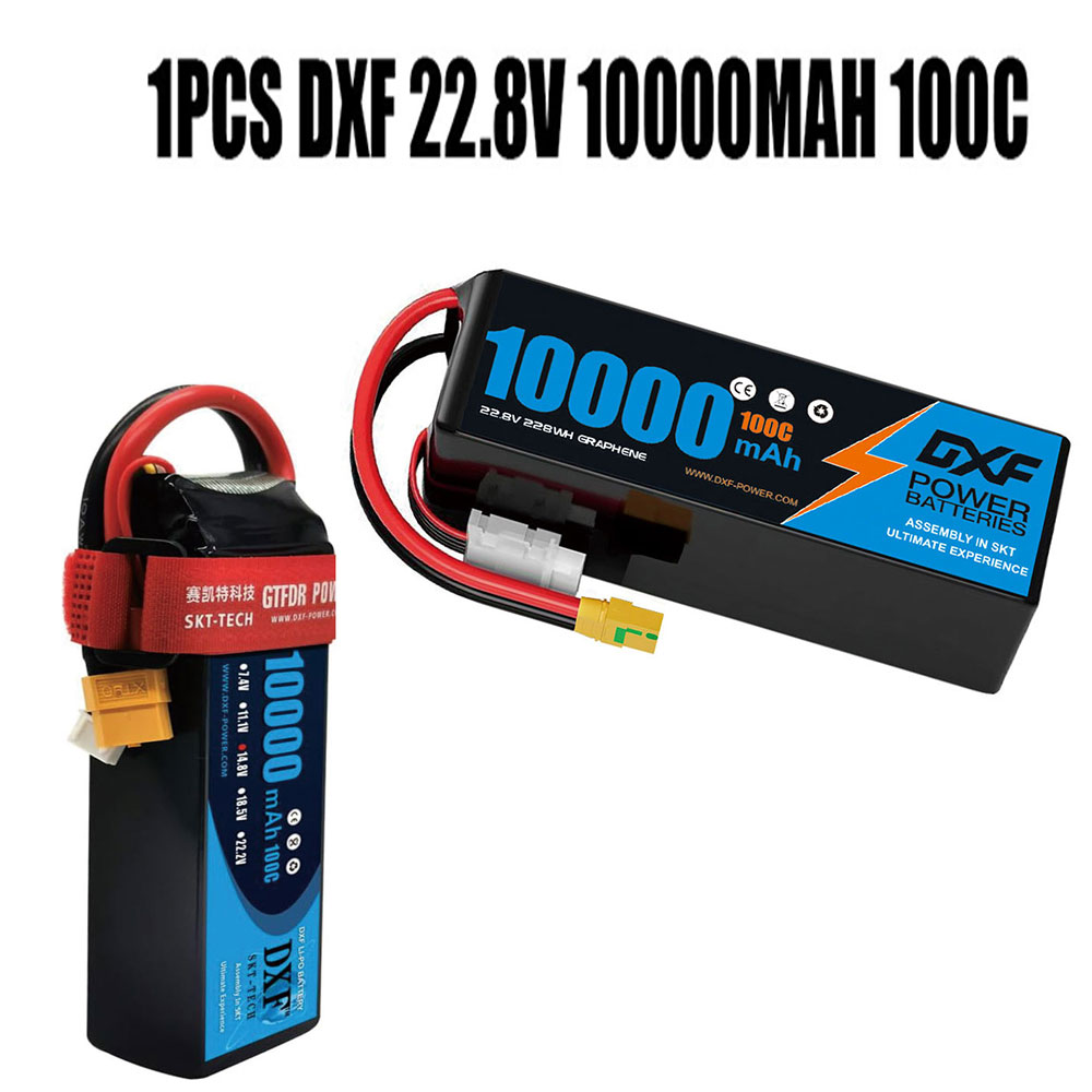 DXF 6S Lipo Batterij 10000mAh  - 6S Lipo Battery 22.2V 5000Mah recensie en prijs