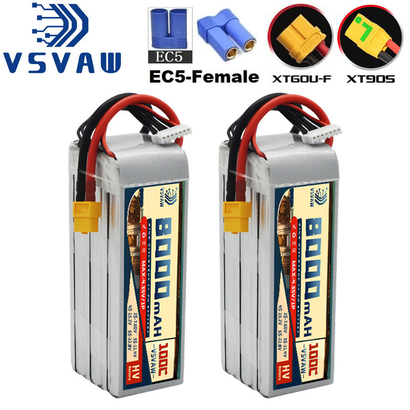 2026 Nieuwe 6S 22.8V 8000mAh 1 - 6S Lipo Battery 22.2V 5000Mah recensie en prijs