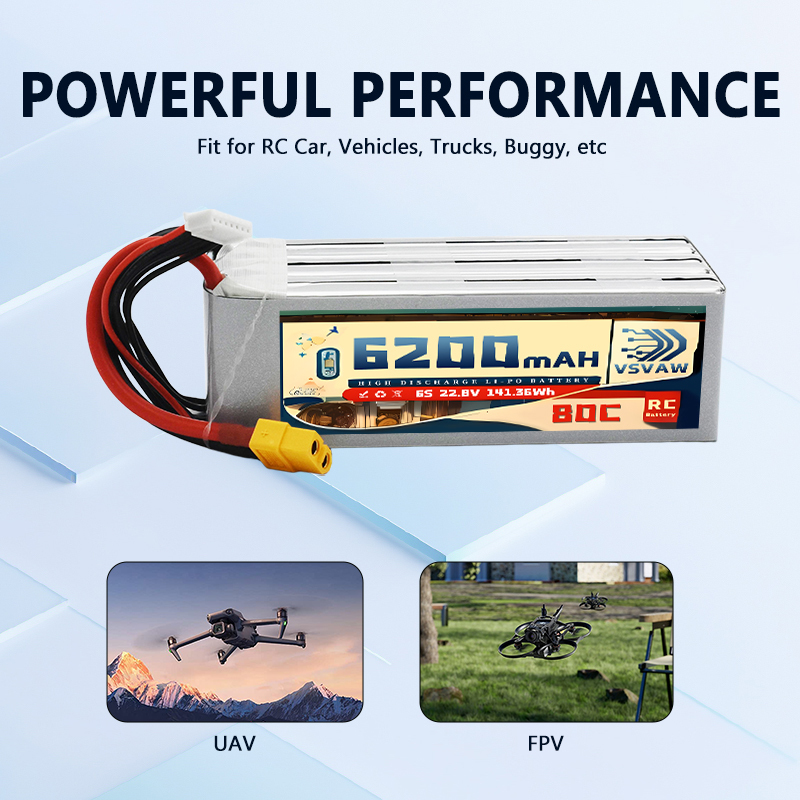 Verbeterde VSVAW 6S 22.8V 80C/ - 6S Lipo Battery 22.2V 5000Mah recensie en prijs