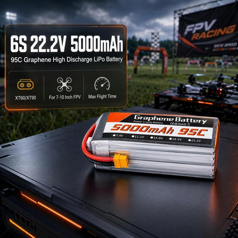 6S 22,2V 5000mAh 95C Graphene  - 6S Lipo Battery 22.2V 5000Mah recensie en prijs
