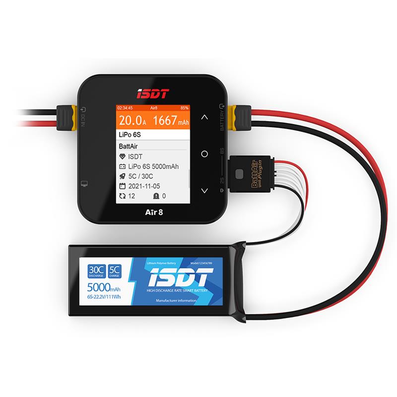 ISDT Air 8 Smart Charger voor  - Toolkitrc M6Dac Smart Charger recensie en prijs